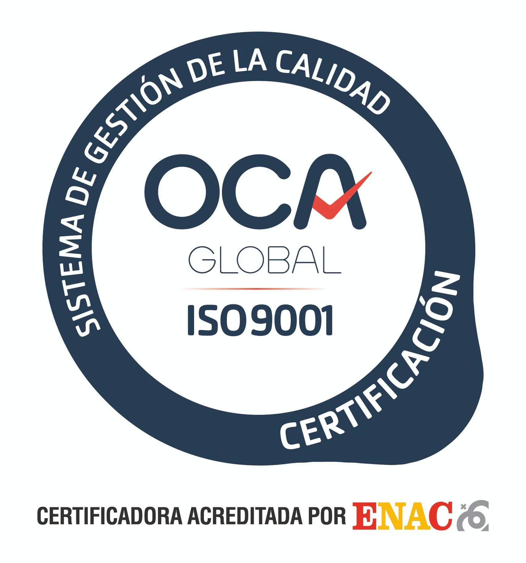 Certificado ISO 9001 emitido por AENOR